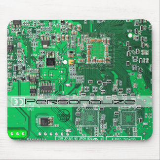 Personalized Green PCB Circuit Board for IT Pros Mouse Pad