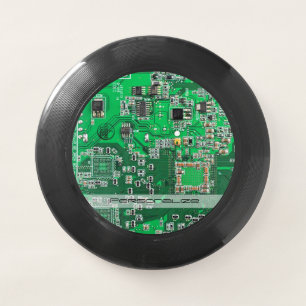 Personalized Green PCB Circuit Board for IT Pros Wham-O Frisbee