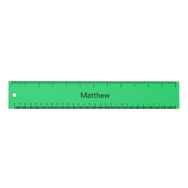 Personalized green ruler (Front)