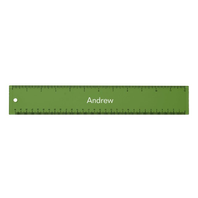 Personalized Green Ruler (Front)