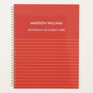 Personalized Green Spiral Notebook