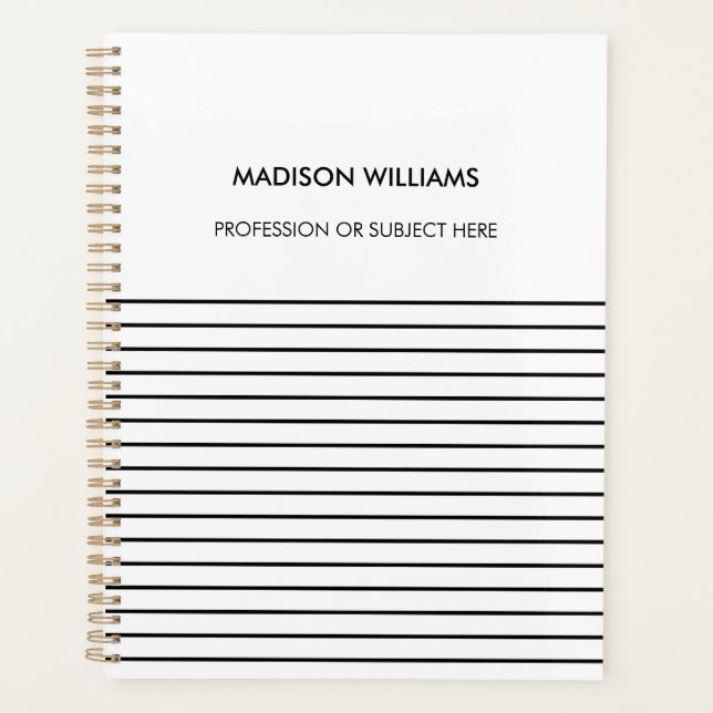 Personalized Green Spiral Notebook (Front)