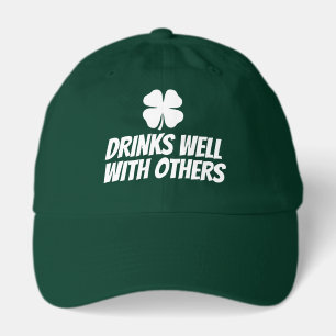 Personalized green St Patrick's Day caps