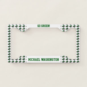 Personalized Green Tractor License Plate Frame