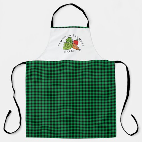 Personalized Green Vegetable Farmers Market Apron
