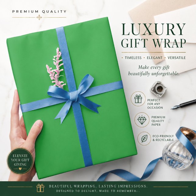 Personalized Green Wrapping Paper (Creator Uploaded)