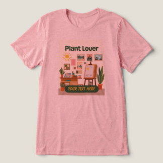 Personalized Greenery & Creative Workspace Design Tri-Blend Shirt