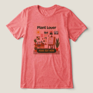 Personalized Greenery & Creative Workspace Design Tri-Blend Shirt