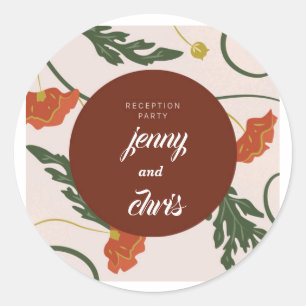 Personalized Greenery Eucalyptus Wedding Sticker –