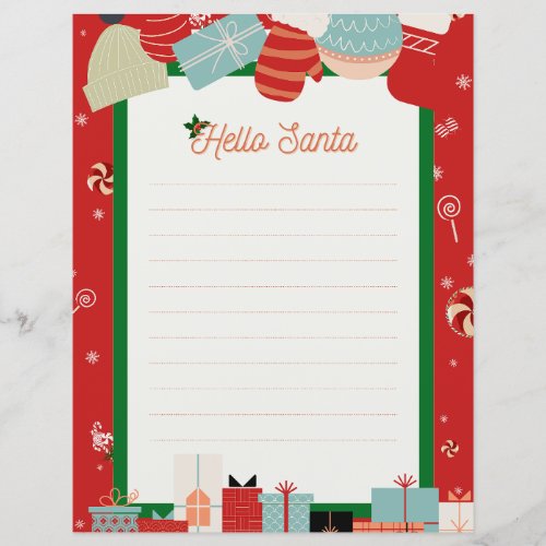 Personalized greeting Letter to Santa 