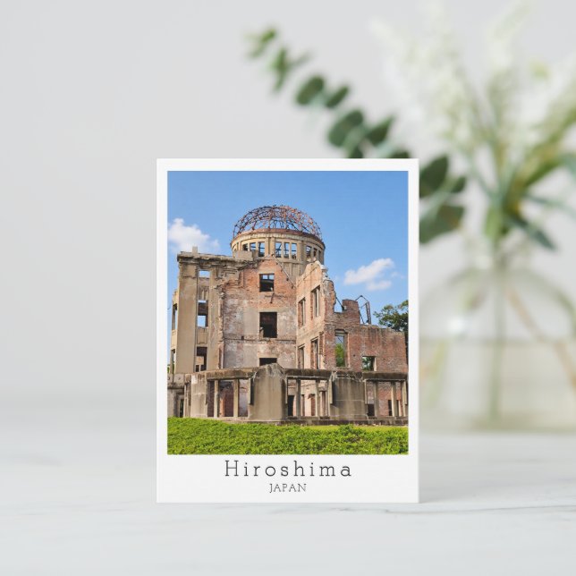 Personalized, Greetings from Hiroshima, Japan Postcard (Standing Front)