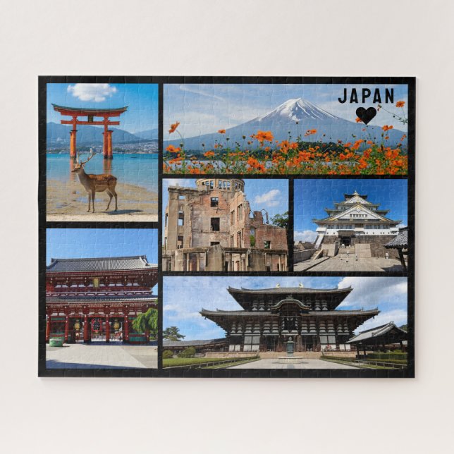 Personalized, Greetings from Japan Postcard Jigsaw Puzzle (Horizontal)