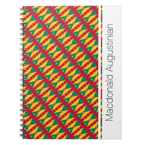 Personalized GRENADA FLAG Notebook