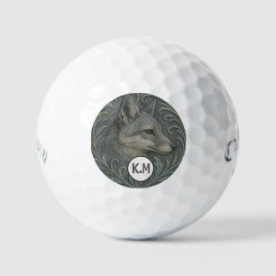 Personalized Grey Fox Callaway Golf Balls