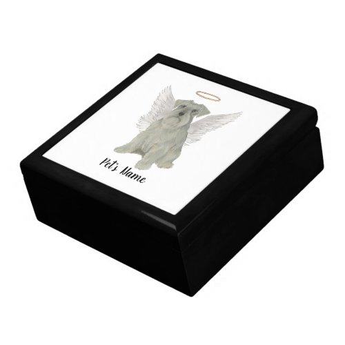 Personalized Grey Silver Schnauzer Gift Box