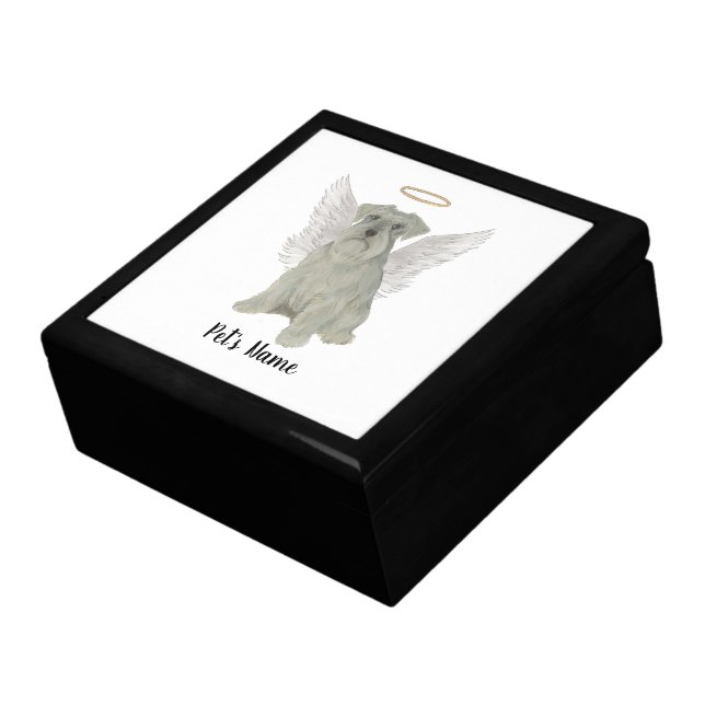 Personalized Grey Silver Schnauzer Gift Box (Side)