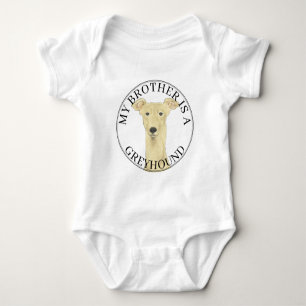 Personalized Greyhound Baby Bodysuit