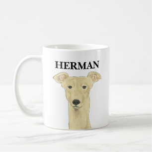 Personalized Greyhound Dog Beverage Coaster Coffee Mug