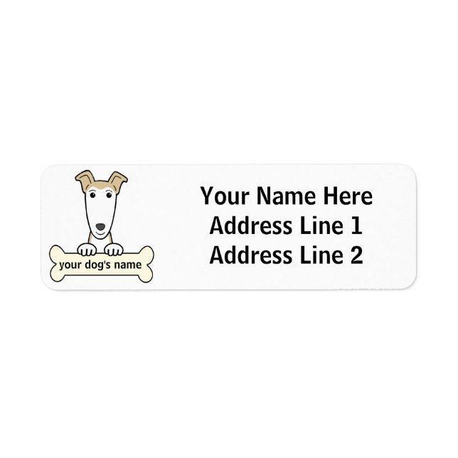 Personalized Greyhound Label (Front)