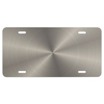 Personalized Greyish Gold Metallic Texture V4 License Plate by electrosky at Zazzle
