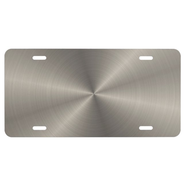 Personalized Greyish Gold Metallic Texture v4 License Plate (Front)