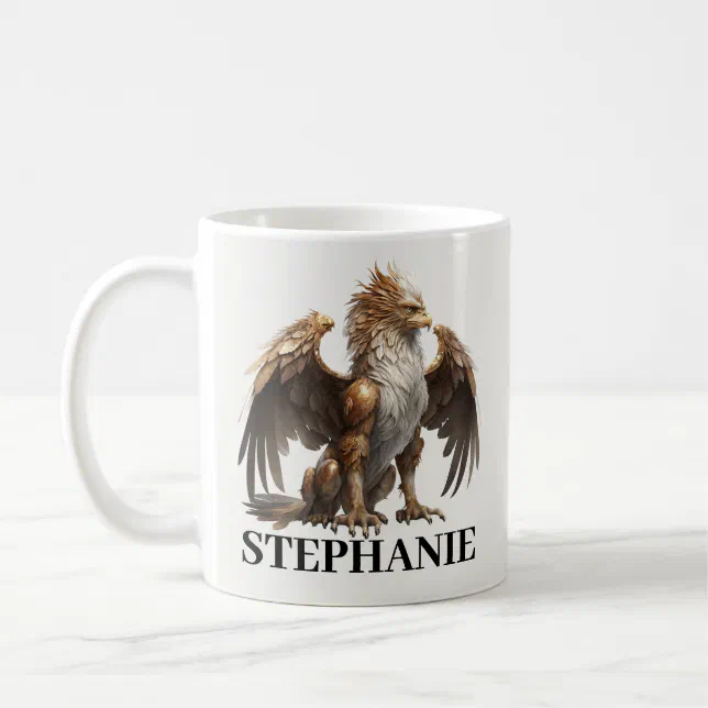 Personalized Griffin Gryphon fantasy Creature Coffee Mug | Zazzle
