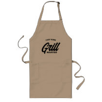 Personalized Grill Master BBQ apron with pockets