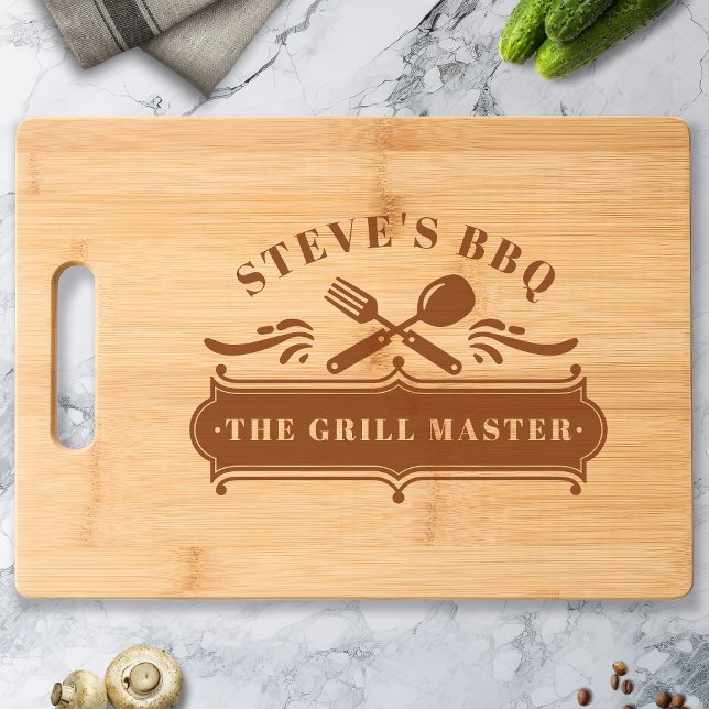 Personalized Grill Master Engraved Cutting Board (Creator Uploaded)