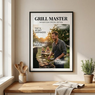 Personalized Grill Master Father’s Day Custom Poster