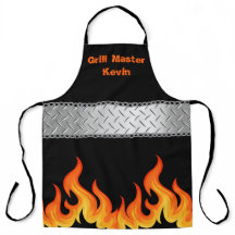 Personalized Grill Master Flame Black
