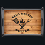 Personalized Grill Master Serving Tray<br><div class="desc">Personalized Grill Master Serving Tray</div>