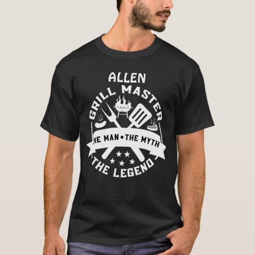 Personalized Grill Master Street Art T_Shirt