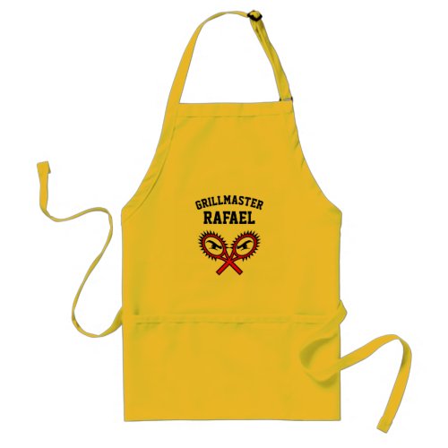 Personalized grill master tennis bbq kitchen apron