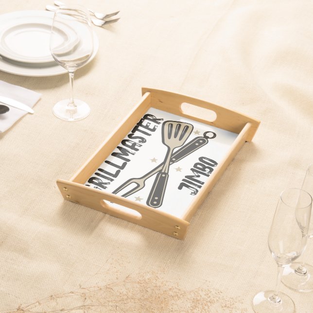Personalized Grillmaster serving tray (Front)