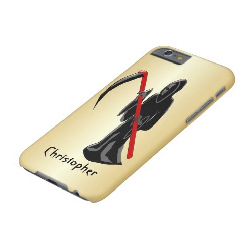 Personalized Grim Reaper Design Barely There iPhone 6 Case