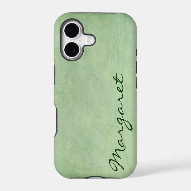 Personalized Gritty Green Case-Mate iPhone Case (Back)