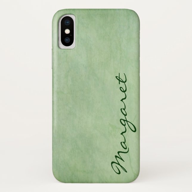 Personalized Gritty Green Case-Mate iPhone Case (Back)
