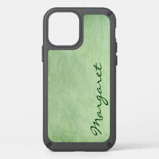 Personalized Gritty Green Speck iPhone 12 Case