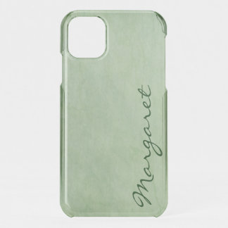 Personalized Gritty Green Uncommon iPhone Case