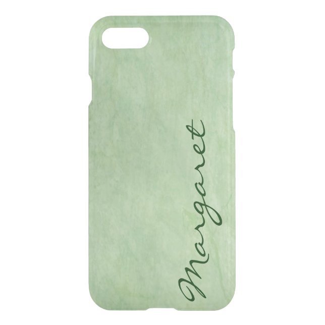 Personalized Gritty Green Uncommon iPhone Case (Back)
