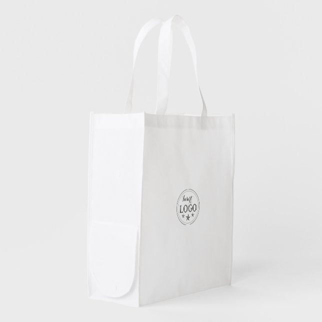 Personalized Grocery Bag with Custom Business Logo (Front Side)