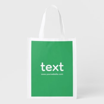Personalized Grocery Bags Company Name & Website by art_grande at Zazzle