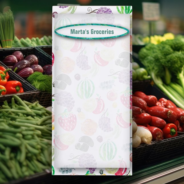 Personalized Grocery List Magnetic Notepad (Creator Uploaded)
