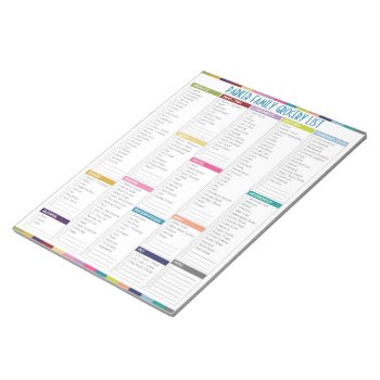 Personalized Grocery List Notepad by wrkdesigns at Zazzle