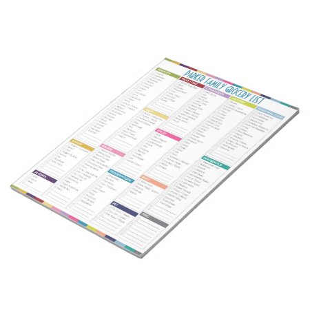 Personalized Grocery List Notepad