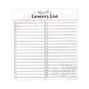 To Market List Notepad Grocery List Notepad Memo Pad