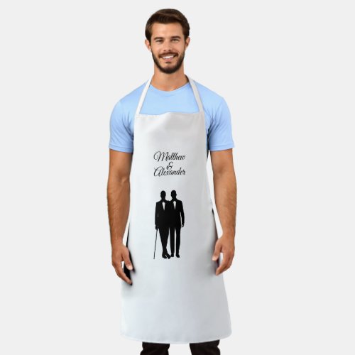 Personalized Groom and Groom Apron