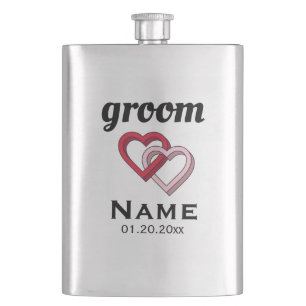 Personalized Groom Classic Flask