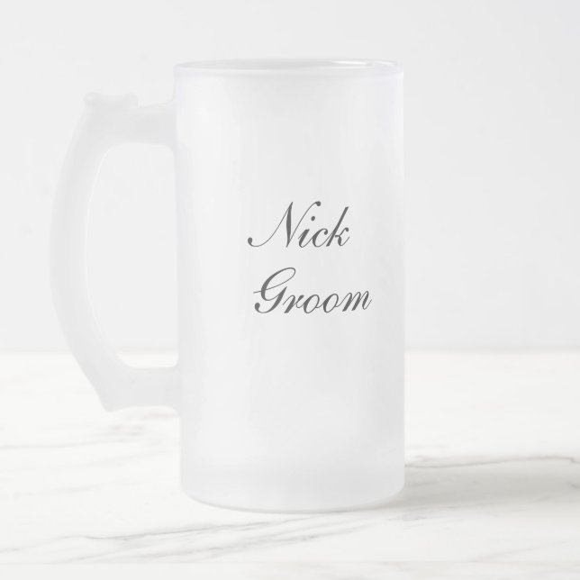 Personalized Groom Mug (Left)
