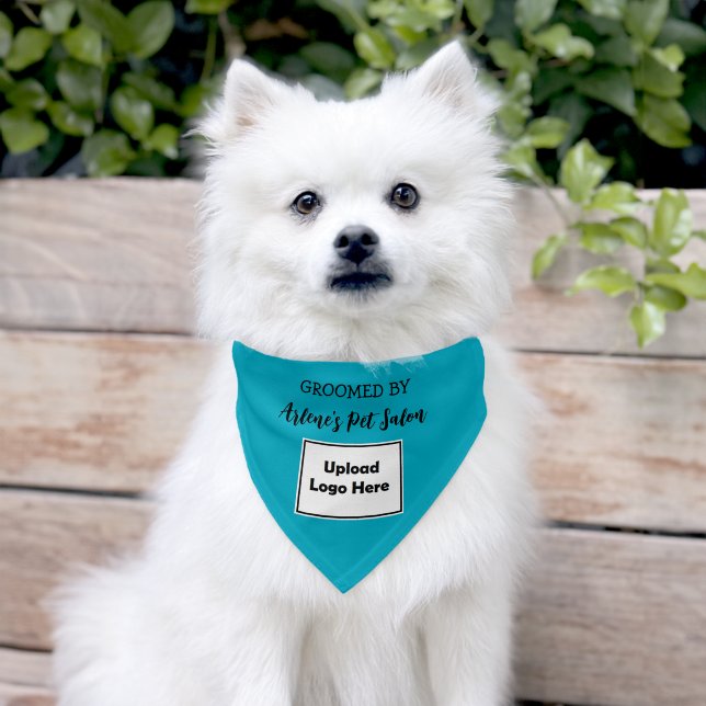 Personalized Groomed by (Add Business) Dog Pet Bandana Collar (Dog)